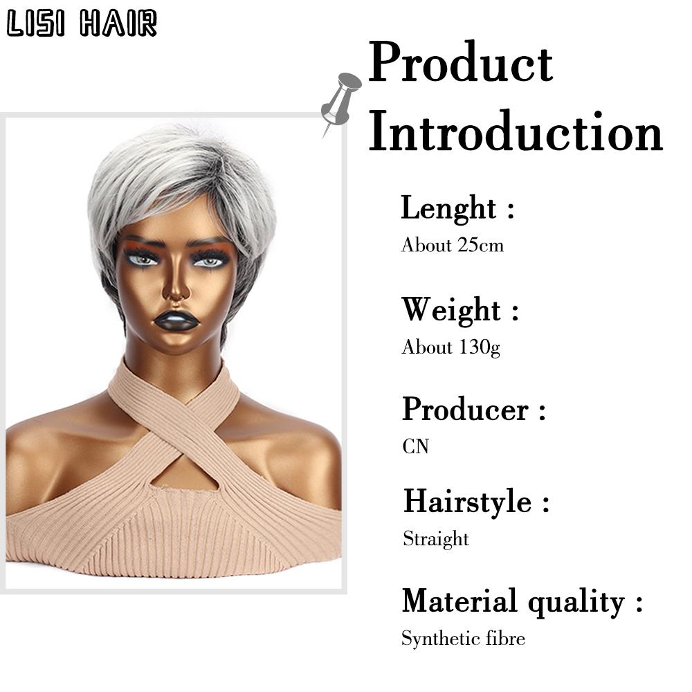 MISSQUEEN Synthetic Short Dark Red Hair Extensions High Temperature Wigs For Women Daily Use