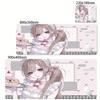 Игровые аксессуары для ПК Коврик для мыши для ноутбука Резиновый нескользящий коврик для клавиатуры Офисы Игровой стол для компьютера Коврик Аниме девушка Розовый коврик для мыши