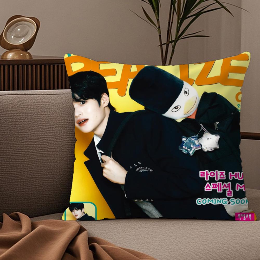 KKorean boy band RRIIZEs Pillow Case Silky elegant Comfort Sofa Bed Invisible zipper