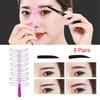 Reusable Makeup Tool Shaping Template Eyebrow Definition Brow Grooming Card Eyebrow Stencils Kit