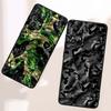 Креативный камуфляжный узор Для Samsung A73 A72 A71 A55 A54 A53 A52 A51 A13 A22 A16 A15 A12 A14 A26 A07 5G Черный чехол для телефона