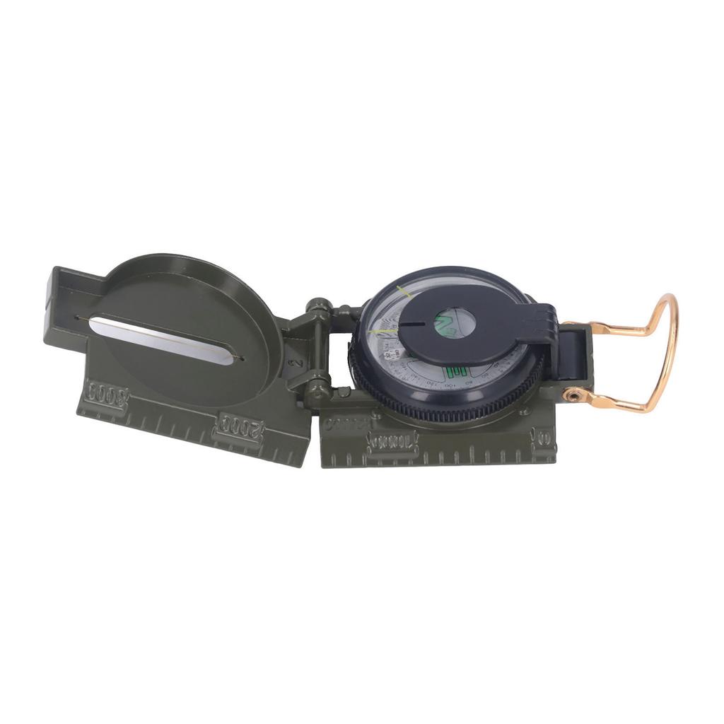 Hiking Compass Multifunction Aluminium Alloy Accurate Responsive Portable Survival Compass for Outdoor Adventure