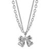 Elegant And Trendy Butterfly Bow Necklace In Mixed Materials For Sophisticated Fashion
