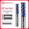 Tiangong 68° 4-Flute Carbide CNC End Mill for Stainless Steel