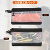 Compact, Waterproof Tool Bag with Clear Window, Portable Gadget Pouch with Durable Metal Hooks, Perfect for Carrying Tools, Stationery, Cables, and Ot