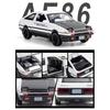 1/32 Toyota  AE86 Toy Car Diecast Miniature Model Pull Back Sound Light Doors Openable Educational Collection Gift Kids A151