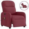 VidaXL Electric Reclining Massage Chair Bordeaux Red Fabric 3302965