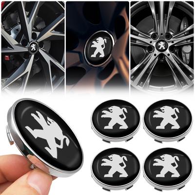 4pcs/set 56mm Original Covers Hub Caps Wheel Center Caps Fit For Peugeot 208 308 508 2008 3008 Original Auto Accessories