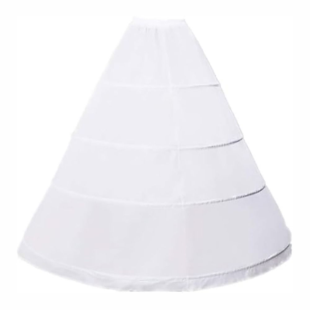 Юбка-кринолин с 4 обручами, длинная, новые аксессуары для платья с цветами