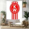 Kw Heavy Trucks Wall Decor Tapestry Art For Pet Memorial Birthdaywedding Party Backdrop Family Gift
