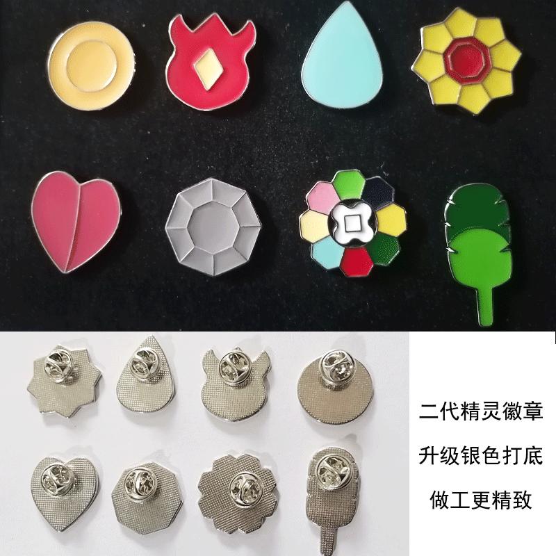 Пикачу Красное и Фиолетовое Значок Тренера Памятный Значок DIY Фигурки Действия Модель Игрушки Подарок для Детей
