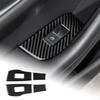 AIRSPEED Carbon Fiber for Mazda 3 Axela -2025 Center Console Multimedia Knob Button Cover Interior Trim Accessory, Black