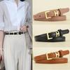 Small Belt Women'S Simple Thin Belt Women'S Decoration High-End Jeans Belt Narrow Trendy Black