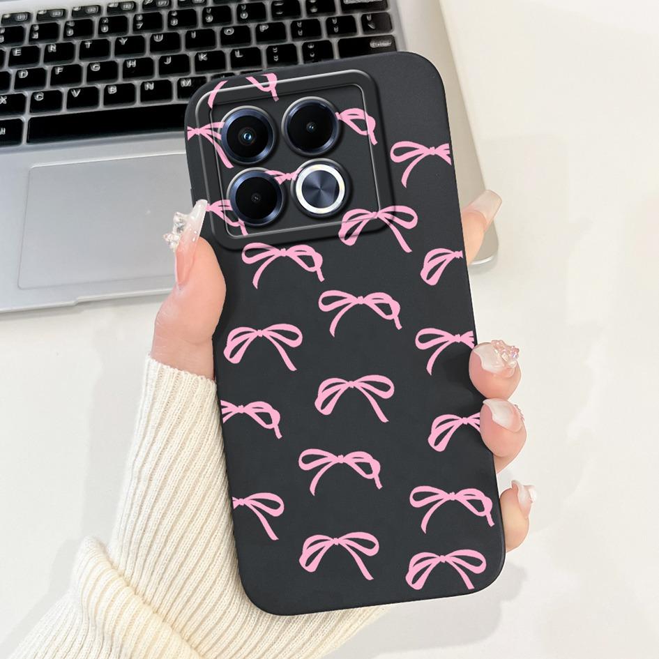 For Infinix Note 40 5G Case Cartoon Rabbit Flower Anti Slip Bumper Soft Silicone Cover For Infinix Note40 X6852 X6851 Phone Case