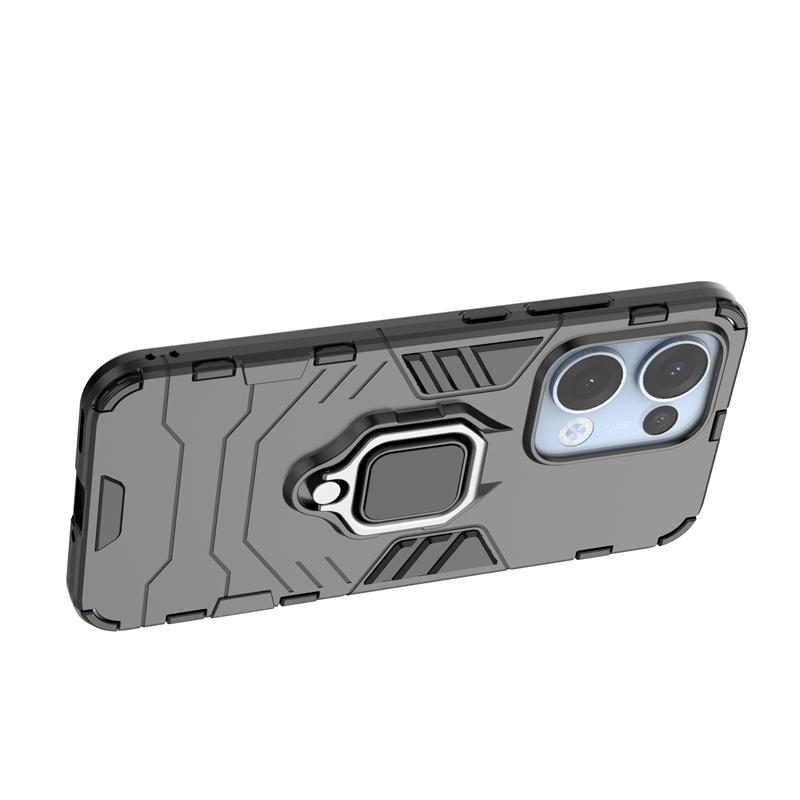 Для Reno 13 Pro 5G чехол противоударный бронированный металлический чехол-кольцо для OPPO Reno13 Pro Reno13Pro 5G магнитный автомобильный держатель чехол для телефона