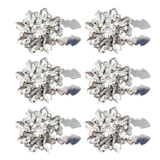 1/6 шт. Накладки на пуговицы, искусственный жемчуг, блестящие стразы, зажим для пуговиц в форме цветка с плоскогубцами, пресс-аксессуары для платья, костюма, смокинга