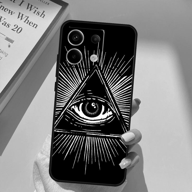 Чехол-футляр Illuminati Eye Occult Pyramid для Xiaomi Redmi Note 14 13 10 11 12 15 Pro Plus Чехол для Redmi 15 14C 12C 10C 13C 15C