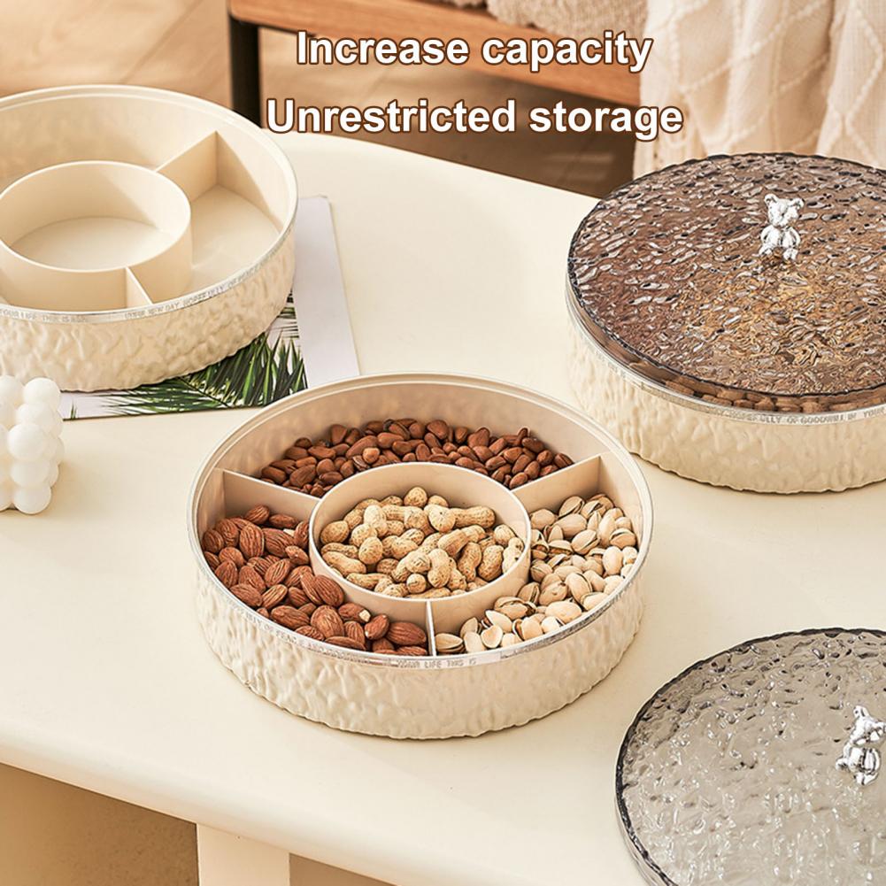 Емкость коробки-органайзера для закусок Емкость коробки для хранения Трехслойная коробка для хранения продуктов питания для домашнего фестиваля Поднос для фруктов и закусок Настольный поднос для конфет