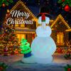 7.87FT Inflatable Snowman Christmas Tree Toy Xmas Yard Decoration Festive Gift LED Lit Christmas Supplies Home Decor Ornament