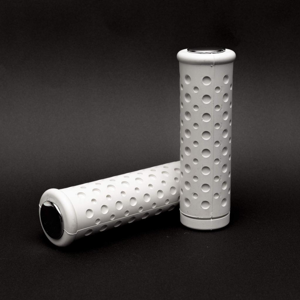 White Punching Grip for Harley 1" Nice Motorcycle ..