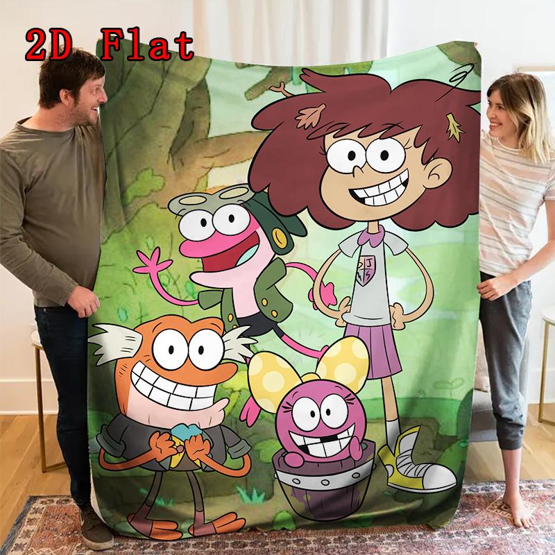 Amphibia 2D Flat Pattern Flannel Blanket High quality All Seasons Warmth and Comfort Perfect for Christmas Gifts.NMT0928010