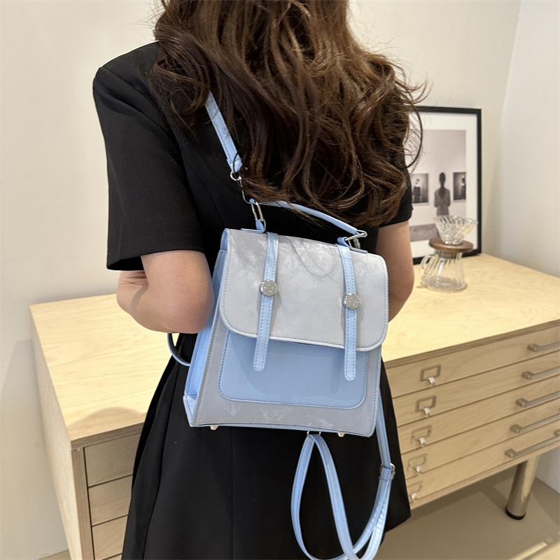 Трендовая фактура повседневный рюкзак женский весна-лето 2024 новая мода иностранный стиль сумка через плечо простая пригородная косая сумка