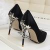 Comemore Metal Thin Heel High Heels Women Pumps 2025 Sexy Pointed Toe Ladies Shoes Wedding Woman Elegant Party Sandals
