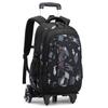 School Backpack Trolley for Boys Men Backpack with Wheels School Bag Boys Teenagers Waterproof Casual Daypack 16 Inch