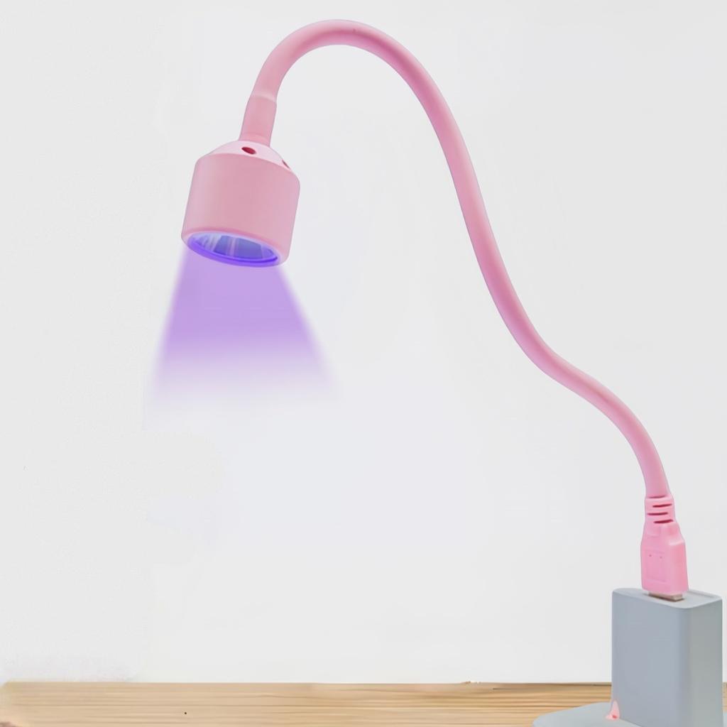 1/2 шт. USB Портативная светодиодная лампа для ногтейУФ-лампа для полимеризации геля для гелевых ногтей 360° Свободно регулируемая трубчатая сушилка для сушки ногтей Украшение для нейл-арта