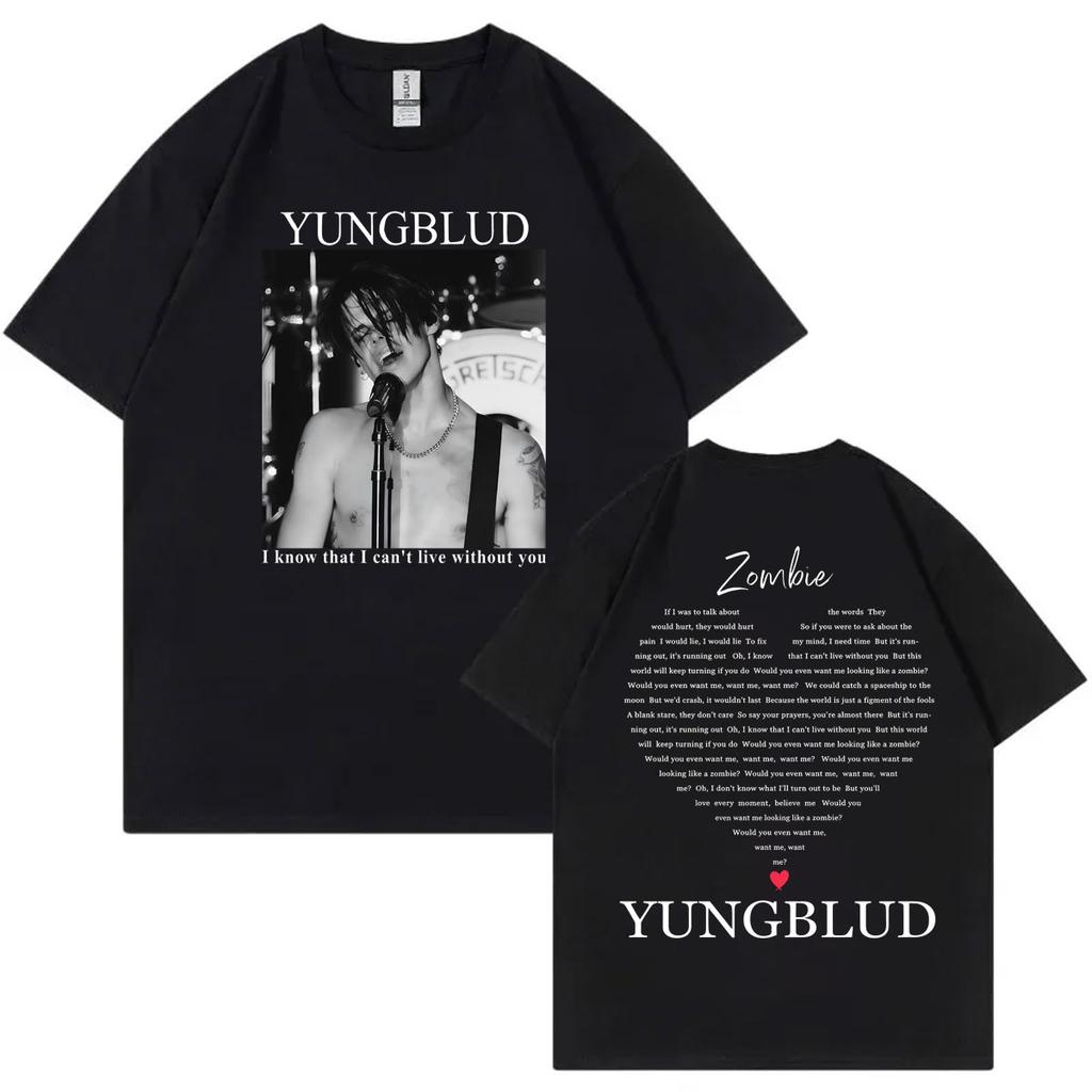 Singer Yungblud Concert Merch Tshirt Men Women Clothing High Quality Fashion Tshirts Summer Casual Cotton Short Sleeve T Shirt