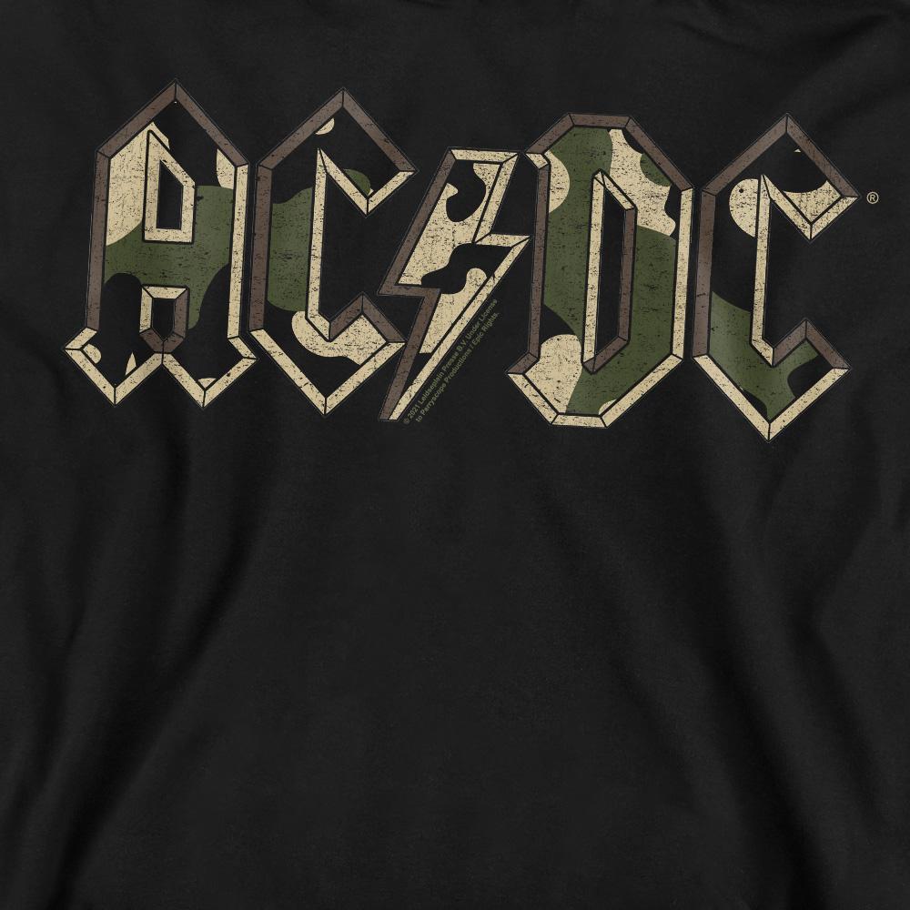 AC/DC Unisex Adult Camo Logo Sweatshirt