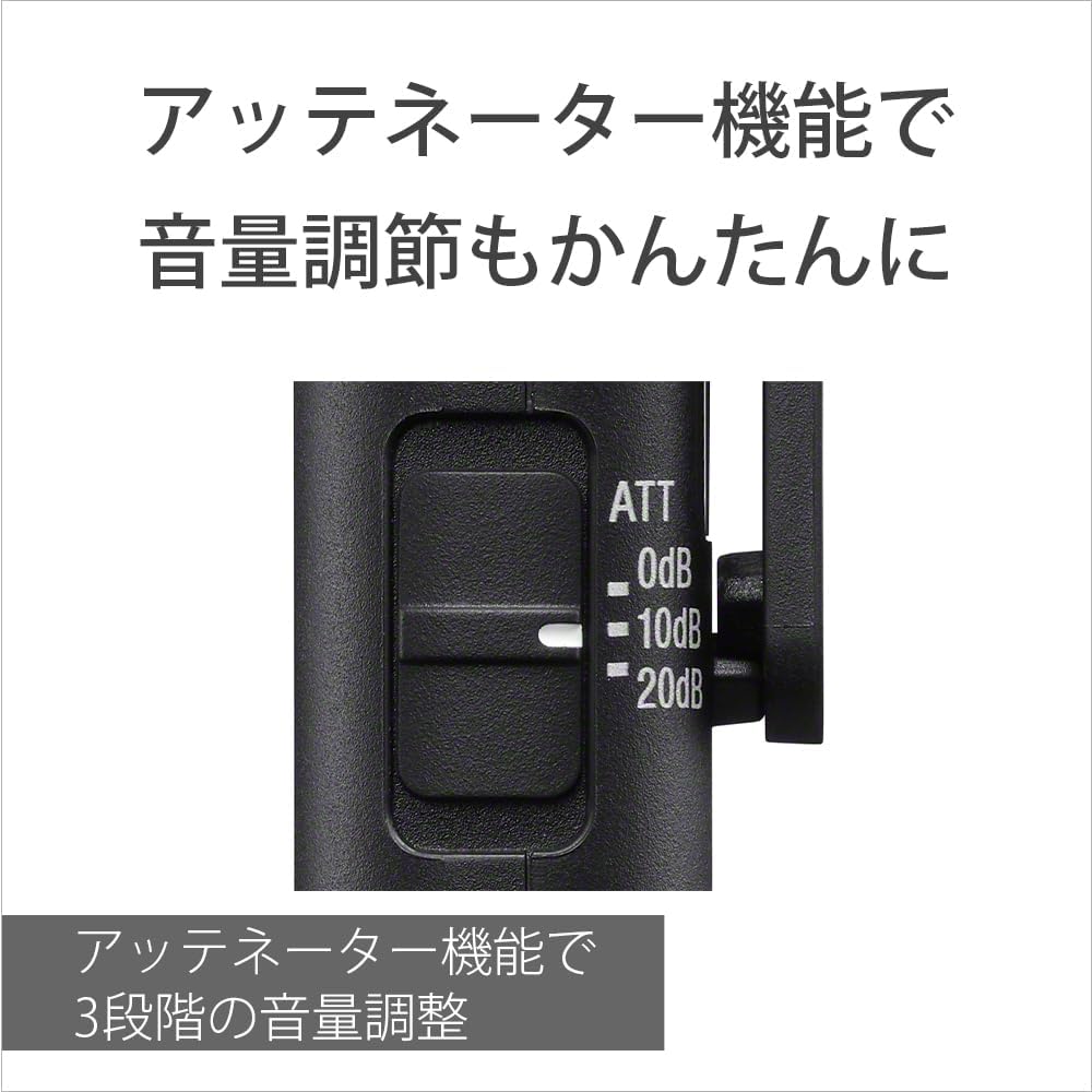 Sony ECM-W3S Single-Channel Wireless Microphone, 1 Transmitter + Receiver + Charging Case, Windscreen