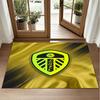 Leeds United Design Crystal Velvet Rug Soft Decorative Mat for Bedroom Entrance