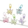 Hangings Butterfly Keychain Super Fairy Jelly Key Chain New Earphone Case Pendant  Girls