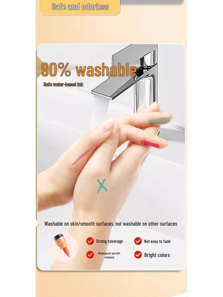 Полупрозрачный акриловый маркер с мягким наконечником для слоев, DIY-арта, детских граффити и рисования в начальной школе.