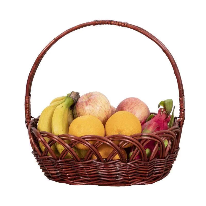 Плетеная корзина для фруктов и покупок