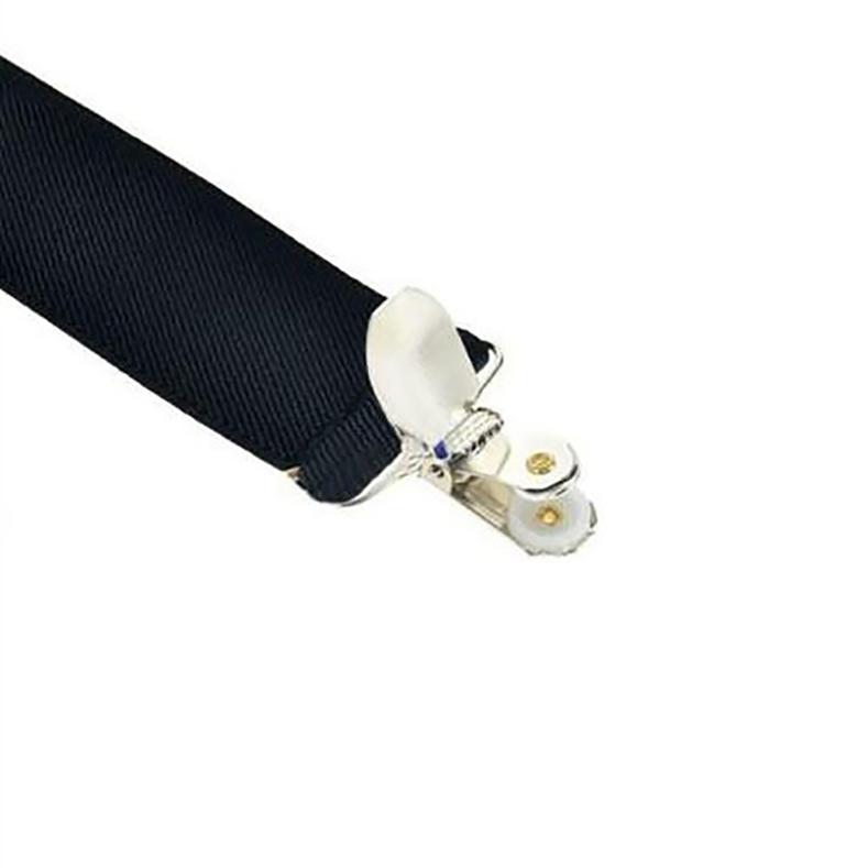 Unisex High Stretch Trousers Suspenders Leather X Back Adjustable Suspenders