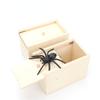 New Wooden Prank Trick Practical Joke Home Office Scare Toy Box Gag Spider Kid Parents Friend Funny Play Joke Gift Surprising Box