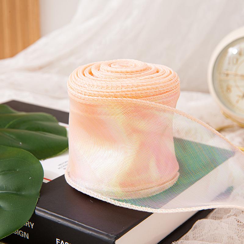 6 см перламутровая лента из пряжи «рыбий хвост» для создания цветочных букетов, подарков и украшений для тортов своими руками