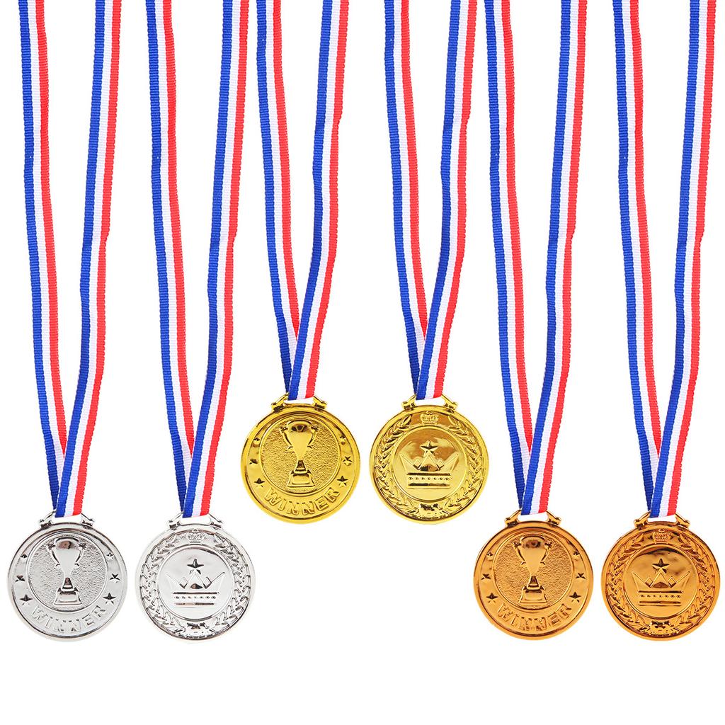 10pcs Gold Winner Award Medals for Kids Party Favors Sports Prize Soccer Football Game Toys Pinata Filler Gift Children Birthday