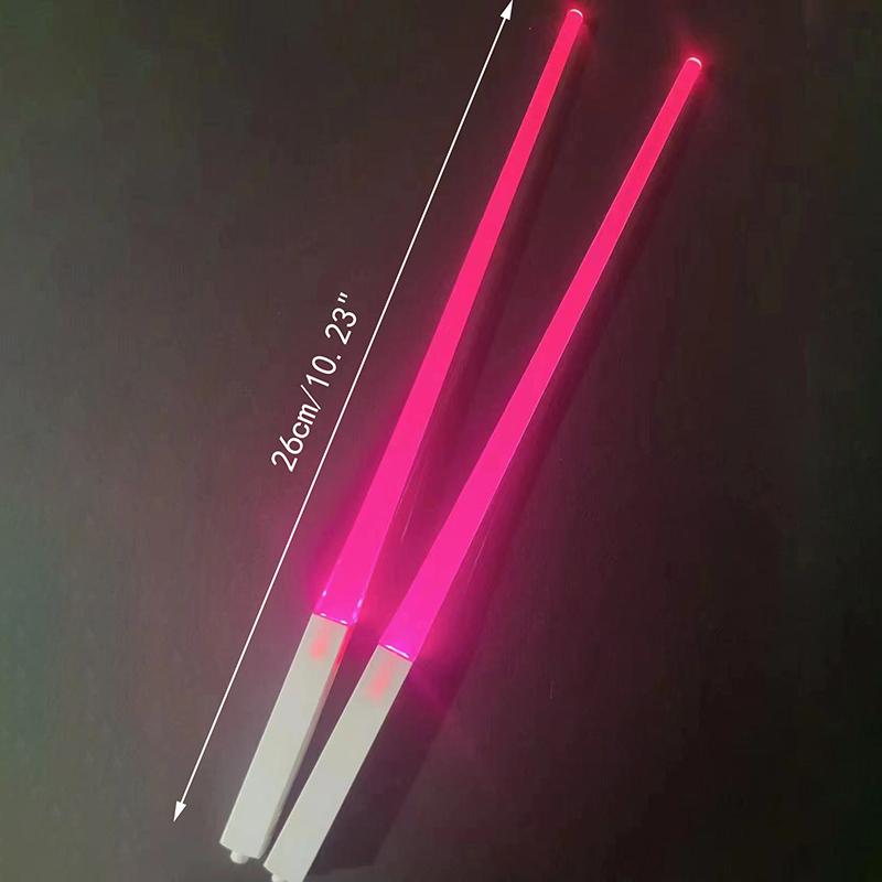1 Pcs Led Lightsaber Luminous Chopsticks Detachable Washable Reusable Free Tableware For Kitchen Dinner