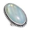 Natural Aquamarine Gemstone 925 Sterling Silver Jewelry Ring Size 7 Z7D74