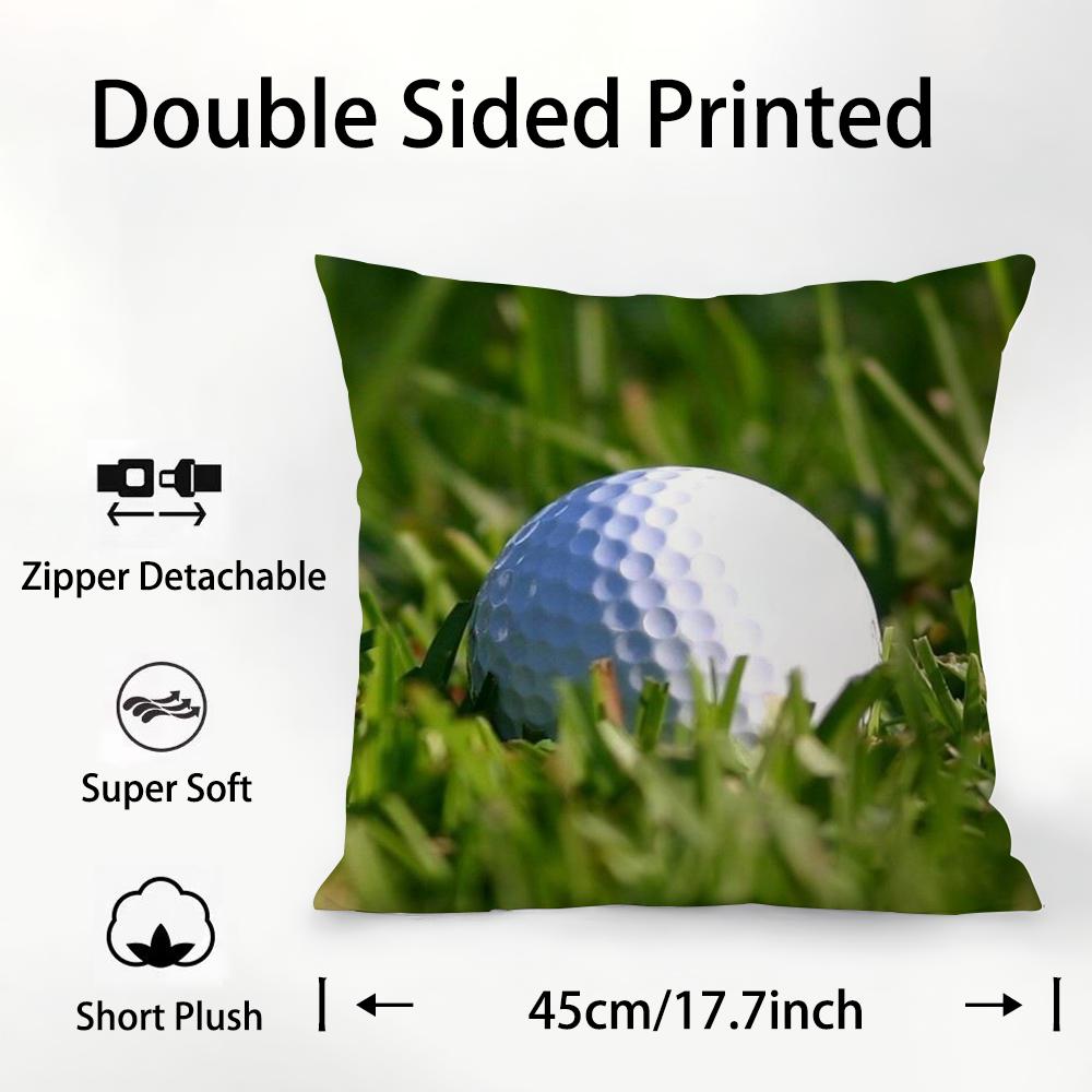 Спортивные Подушки для Гольфа T-TitleistS Наволочка Плюшевая Ткань Мягкая Двусторонняя Печать Чехол для Подушки на Диван Подушки-Пледы