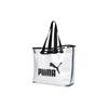 Puma Классический Логотип Прозрачный Модный Съемный Большая Вместимость Полиуретановый Тоут Сумка для Покупок Женская Сумка-тоут Белый 076116-02