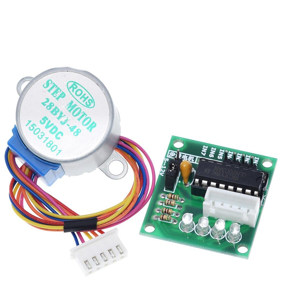 TZT 1/3 ЛОТА 28BYJ-48-5V 4-фазный шаговый двигатель+ Плата драйвера ULN2003 для Arduino 1 x Шаговый двигатель +1x Плата драйвера ULN2003