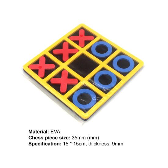 1Set Tic-Tac-Toe Competitive Skill Parents-children Connection EVA Kids Tic-Tac-Toe Game for Family Gatherings