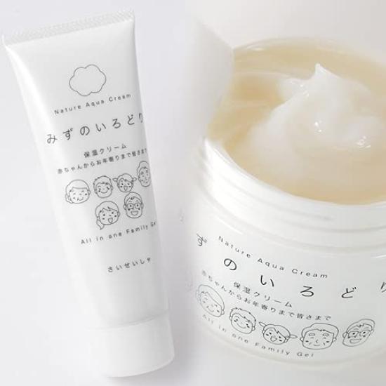 Saiseisha Nature Aqua Water Moisturizing 1000113200 Cream, Color, Cream, 200g, Cup,