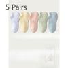 5 пар женских летних тонких универсальных однотонных сетчатых дышащих носков-лодочек 7A с антибактериальным дезодорирующим эффектом