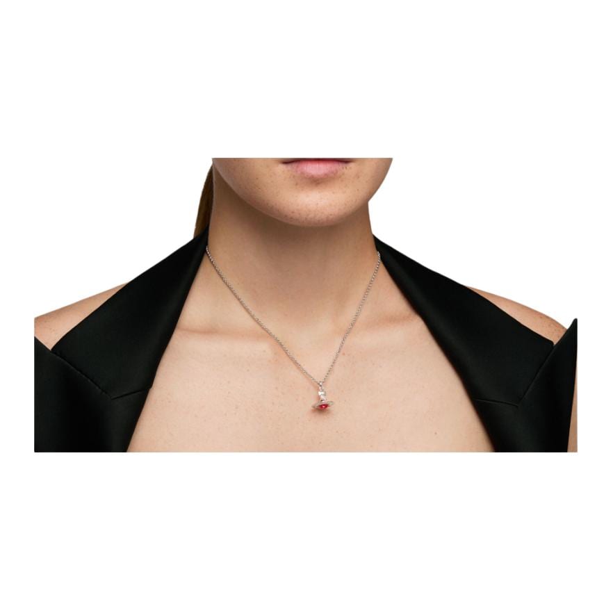 VIVIENNE WESTWOOD Латунные Ожерелья Унисекс Красные Серебряные 6302022402P186-CN001