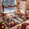 Christmas Anime Girl Style Living Room Carpet Fashion Cute Decoration Bedroom Bedside Plush Rug Cloakroom Non-slip Washable Mat